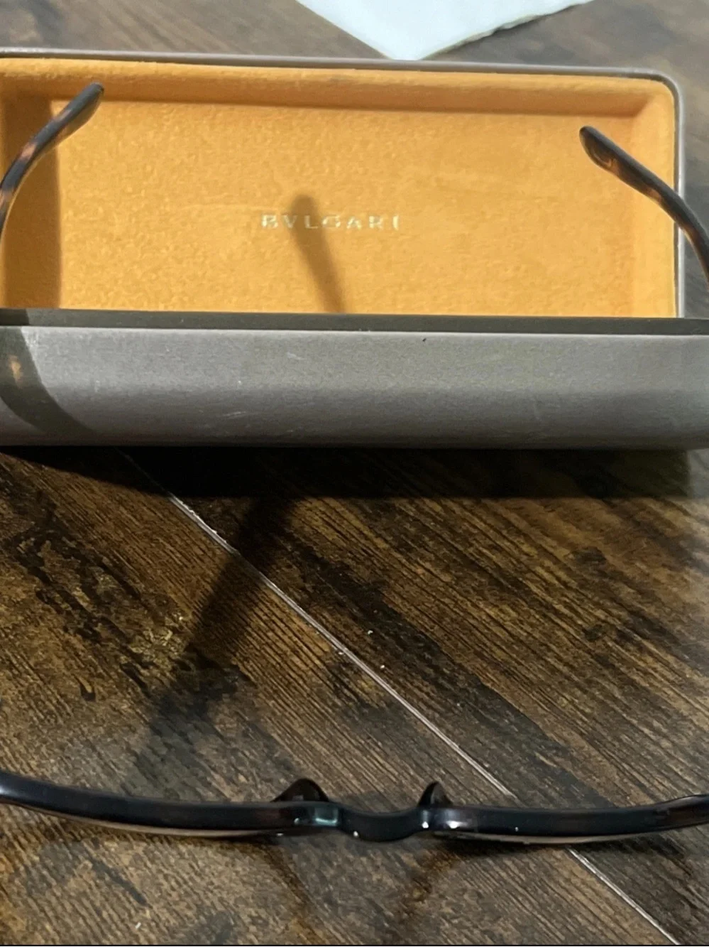 Bvlgari eyeglasses brown 54-17 made in Italy case